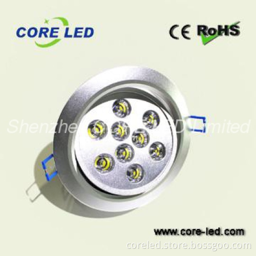 AC220V 6000K 9*1W Ceiling Led Lights